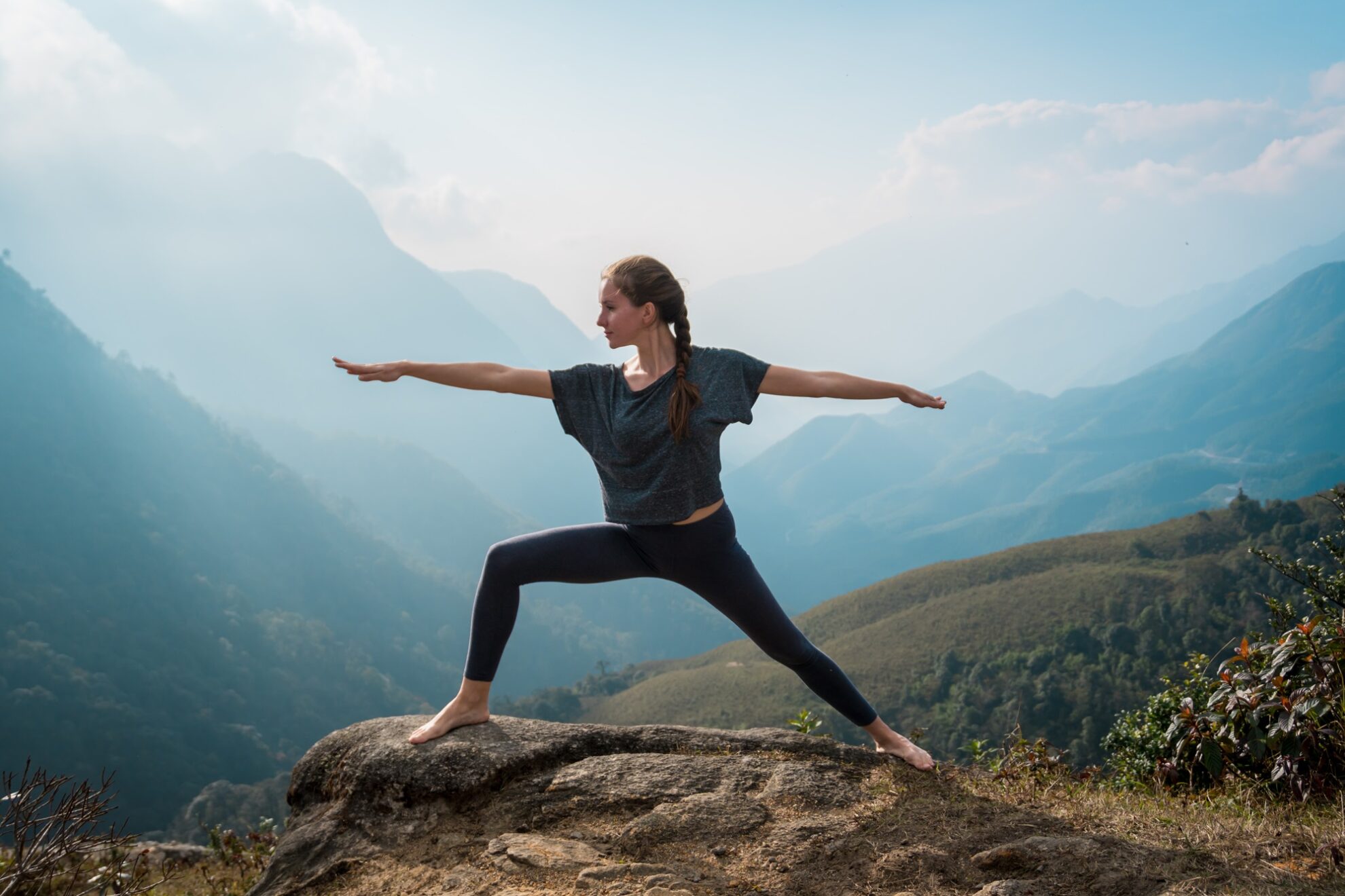 Yoga Berg Frau Pose