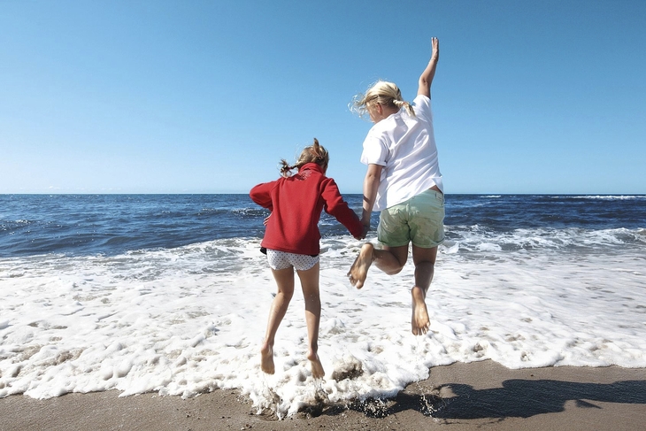 Familie am Strand