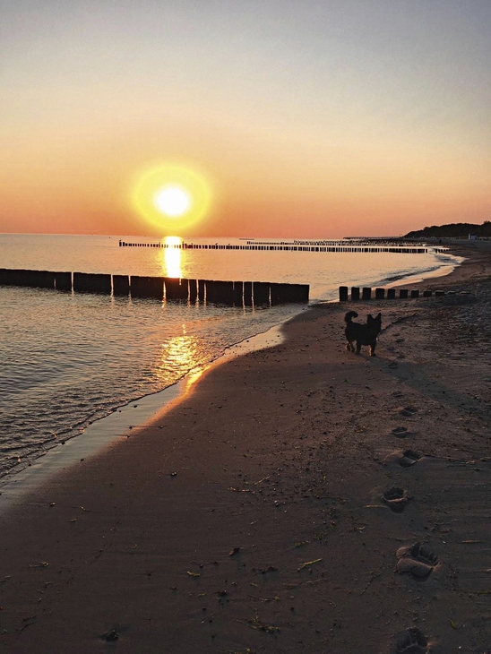 Sonnenuntergang am Strand Kühlungsborn